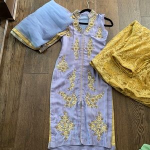 Indian lilac purple suit